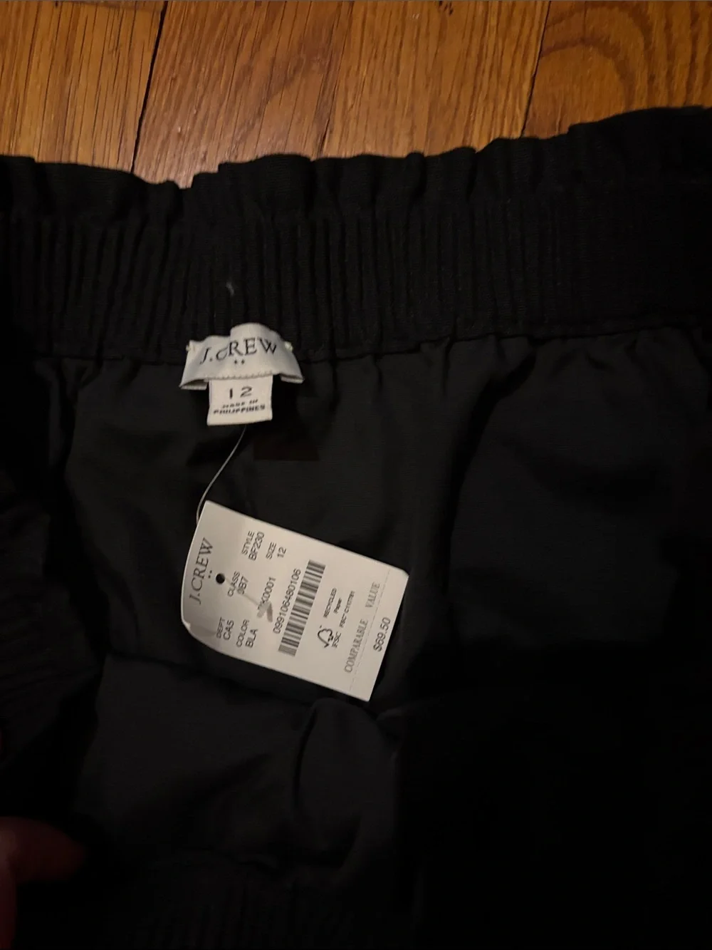 NWT Jcrew Linen Cotton Blend City Skirt Elastic Waist Band size 12
